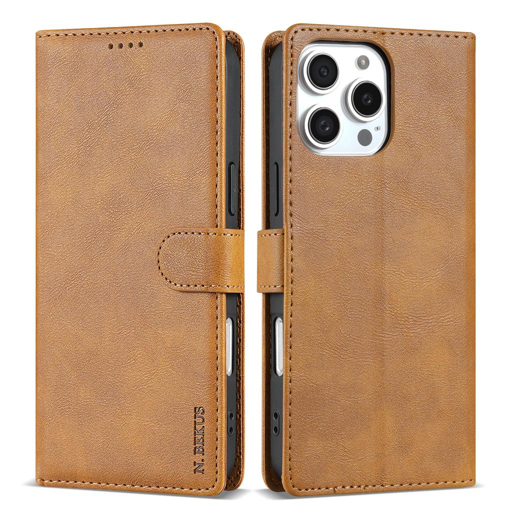 Luxury Business Wallet Leather Case For iPhone 17 16 15 14 13 12 11 Pro Max 15 Plus SE3 Magnetic Flip Cash With Card Slots Cover