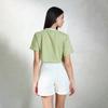 Virgio Women Crop Length Regular Boxy Fit Round Top
