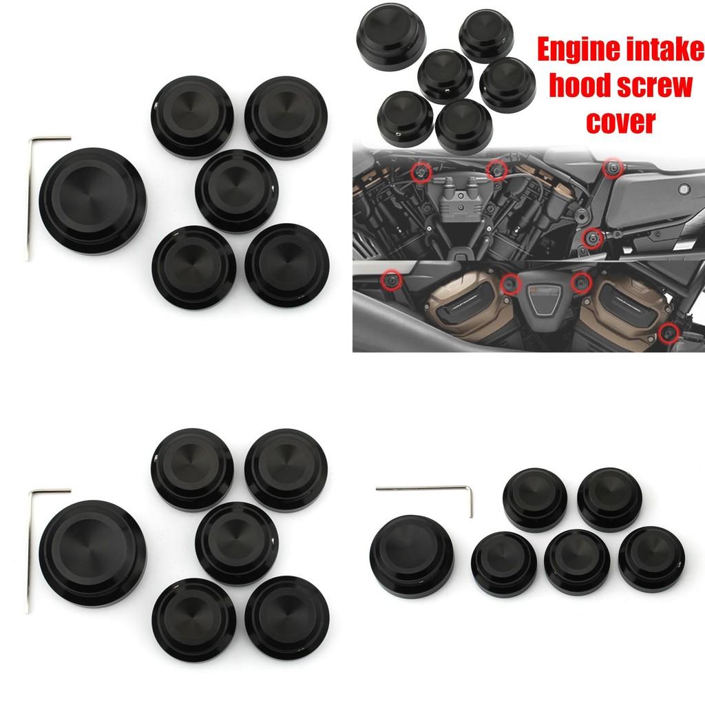 Hochwertiges Motorluftabdeckungs-Schraubkappenset für Harley Nightster 975 Farbe Schwarz