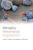The Managing Performance Improvement Book