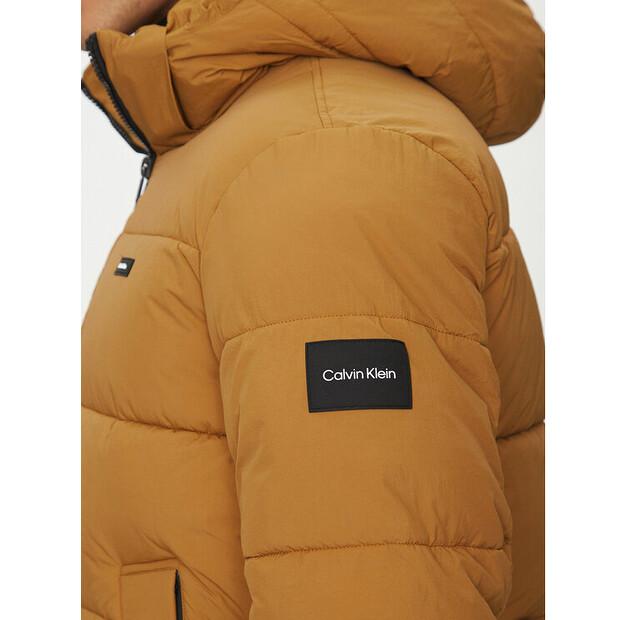 Зимняя куртка Calvin Klein Crinkle K10K110336, коричневая, стандартного кроя