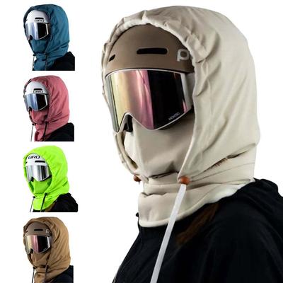 Winter Down Hooded Hats Drawstring Cold-proof Scarf Balaclava Hat Ultralight Removable Neck Cover Coat Short Tank Top Unisex