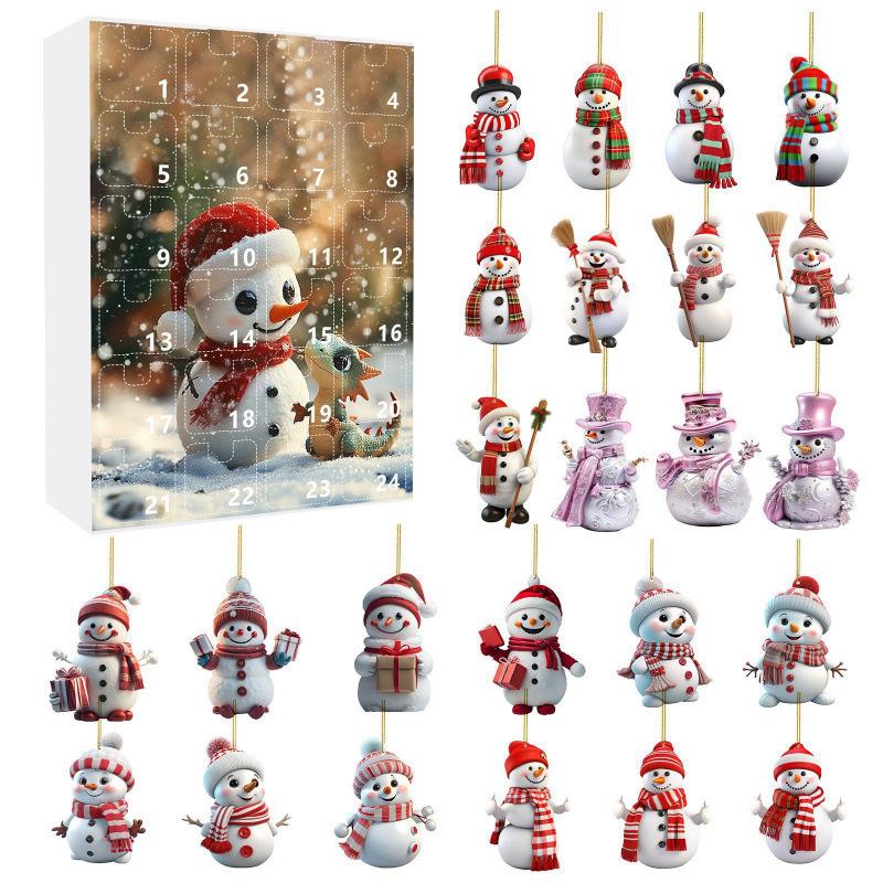 

Christmas Advent Calendar 2025 Christmas Countdown Calendars 24 Days of Xmas Surprises with 24 Collectible for Kids Adult Teens Acrylic 2D