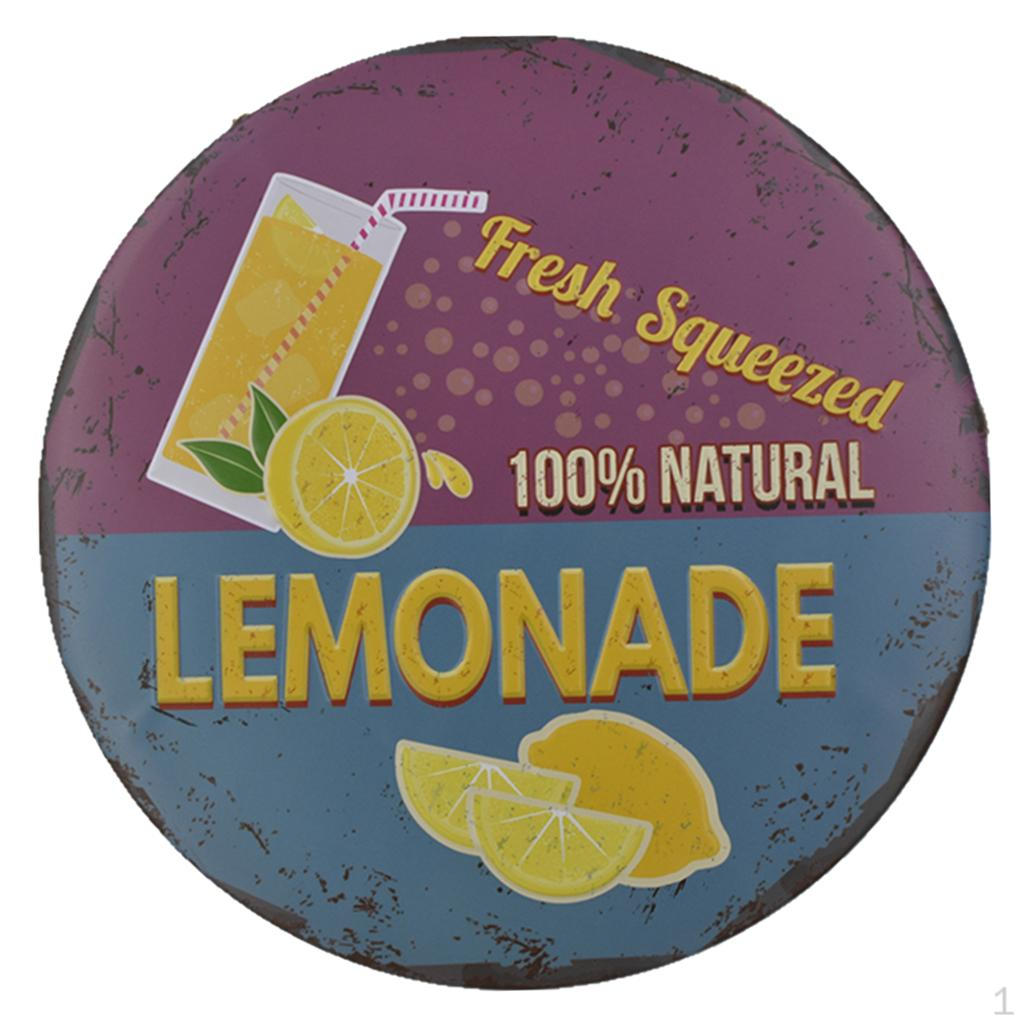 Retro Metal Tin Sign  Lemonade  Store Shop Farm Cottage Plaque - #1, as described