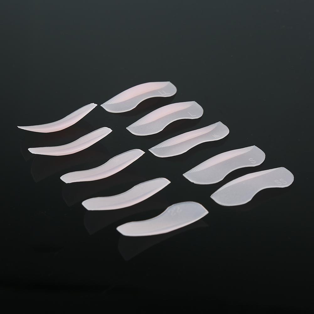 5 Pairs Silicone Durable False Eyelash Curler Curling Lifting Fake Eye Lashes Pad