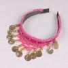 Ethnic Style Belly Dance Hairband Bohemian Head Hoop Creative Sequin Head Chain  Show Out