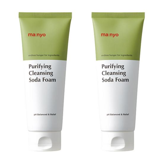 Manyo Factory Deep Pore Cleansing Soda Foam (200 ml × 2) – Intensive Pore-Purifying Facial Cleanser