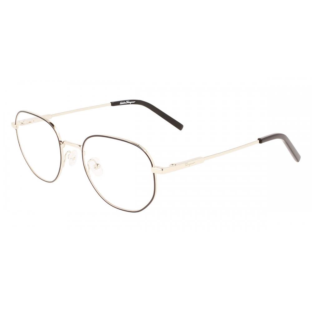 

Salvatore Ferragamo Sf 2215 711 Unisex Eyeglasses Black Gold/52-20-145