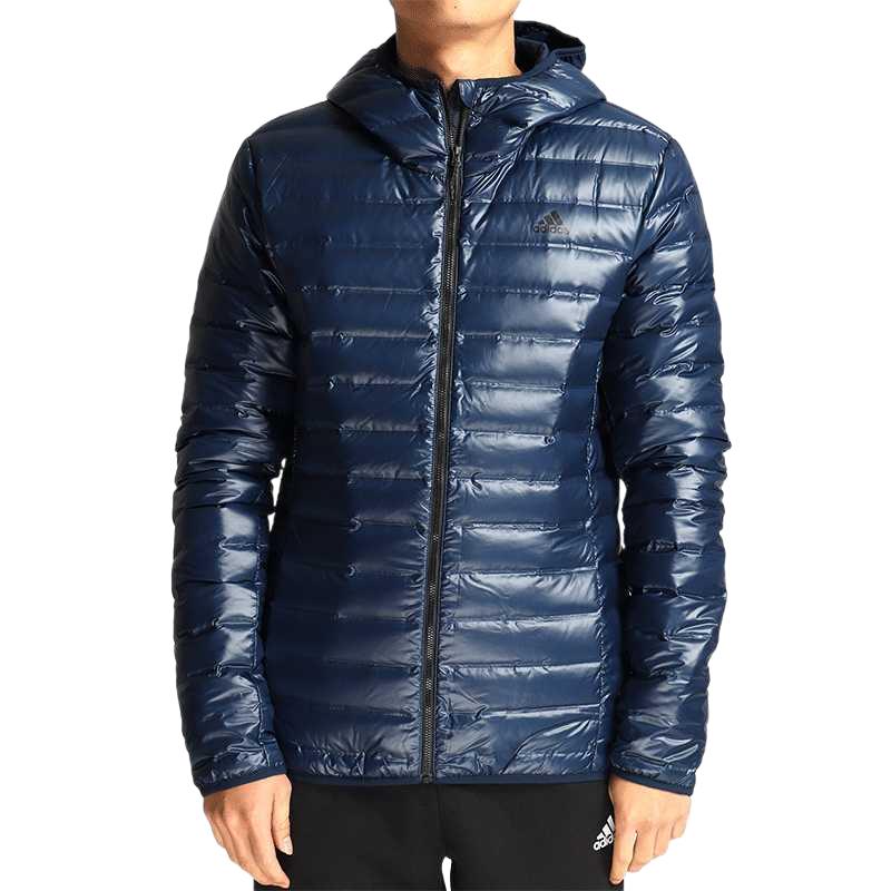 Adidas Down Jackets Men s Blue Hooded Moderate BQ7785 175/96A/M