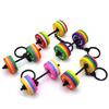 Fitness Enthusiast Gift Removable Rubber Dumbbell Keychain Gym Inspired Travel Accessory Modern Bag Ornament