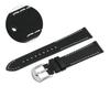 Pacific 22 Mm Strap W54l Smooth Black Strap, White Stitching