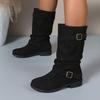 Women's Fashion Lightweight Comfortable Warm Thick Sole Comfortable Non-slip Cushioning Hiking Sports Casual Martin Boots