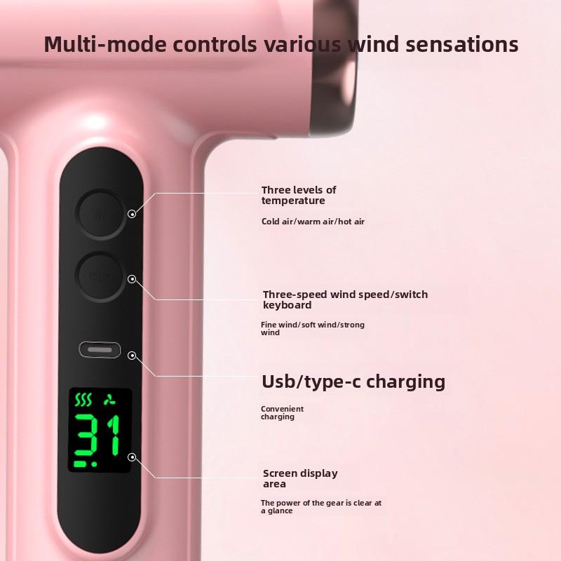 Household Quick-drying Electric Hair Dryer Hair Salon High-power Electric Blue Light T-shaped Student Dormitory Hammer Hair Dryer