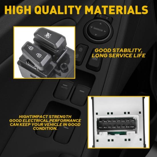 For Hyundai 2011-2015 Sonata Front Left Driver Side Master Power Window Switch