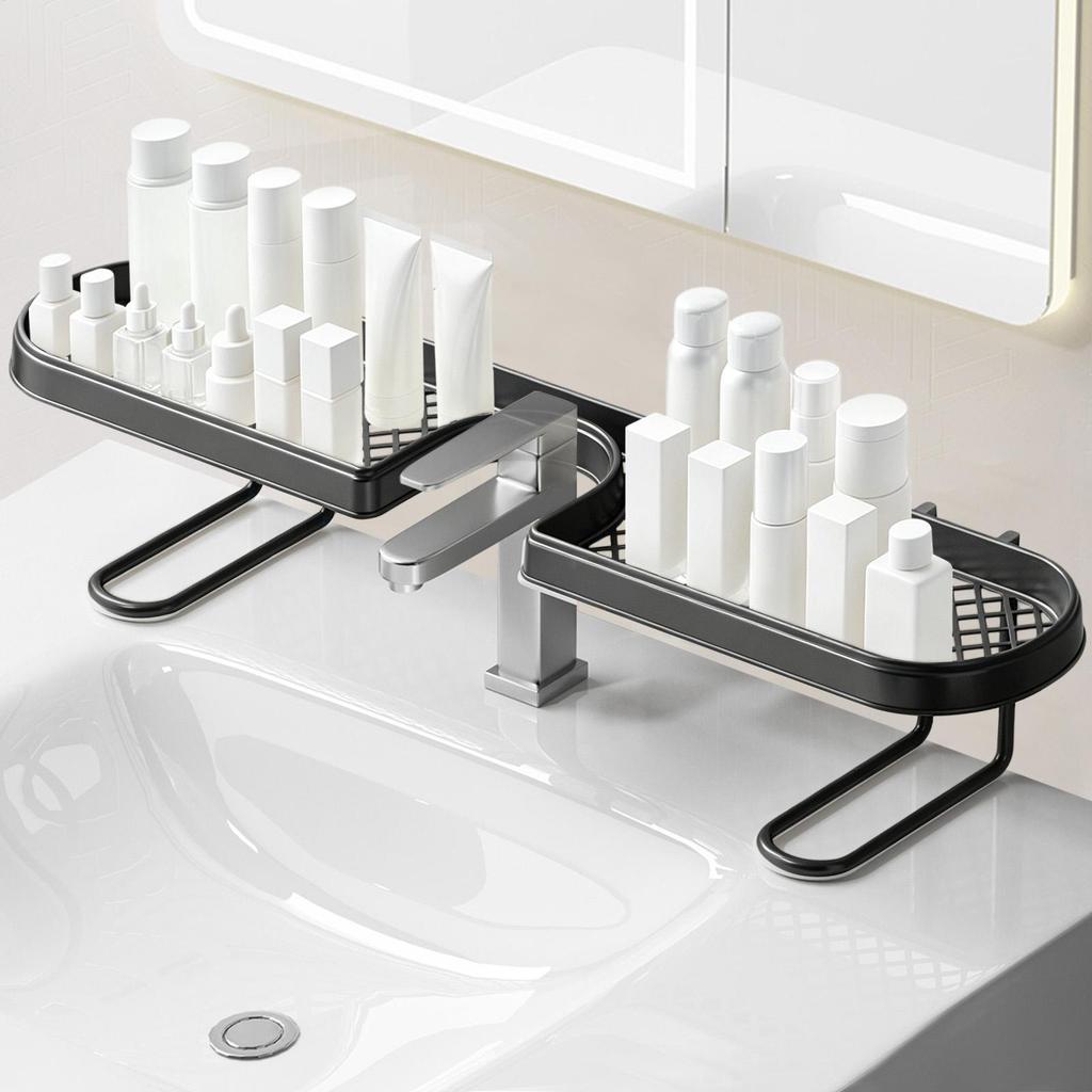 Faucet Sponge Holder U Shape Soap Rack for Faucet No Drill Over The Sink Shelf for Kitchen Countertop Shower Apartment Dormitory