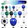 Hot Football Theme Balloon Chain Set Blue Boy Birthday Balloon Wreath Arch Decorative Set