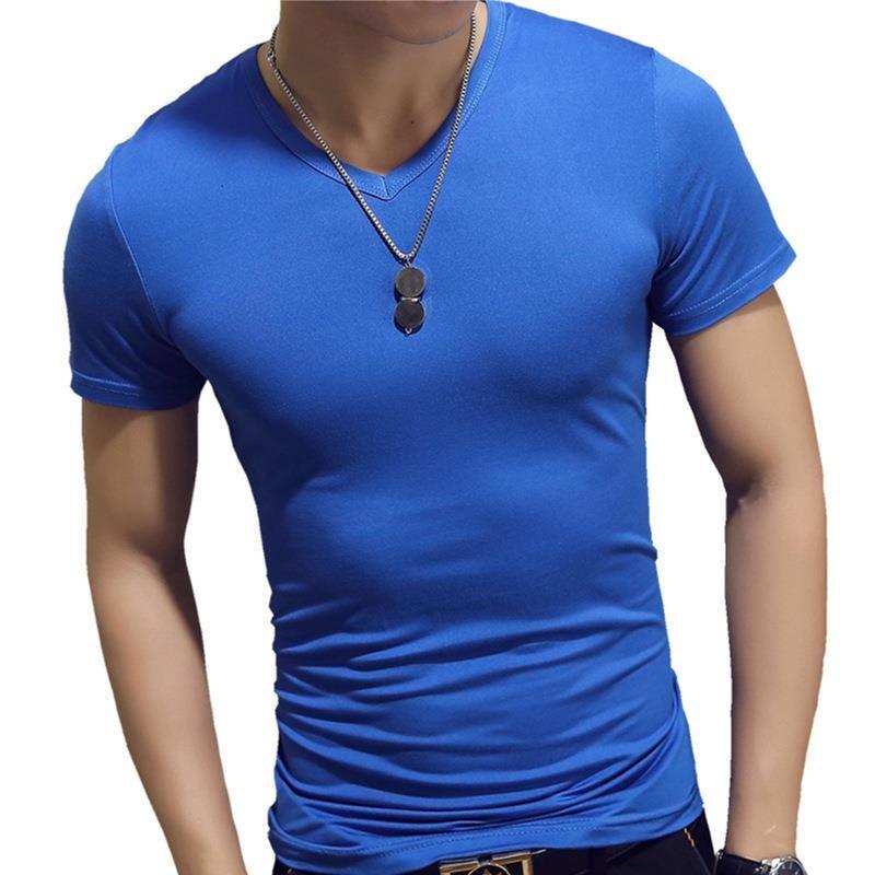 Fashion Slim Men's T-shirt Soft and Comfortable Breathable Cotton Men's Shirt Fitness and Leisure