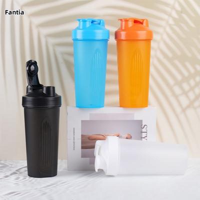 400ml/600ml Protein Shaker Bottle Leakproof BPA Free Fitness Bottle with Stainless Steel Ball for Outdoor Gym Sport Mixing Cup