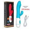 Dual-Action Silicone Vibrator with Variable Frequencies for G-Spot and Massage Stimulation
