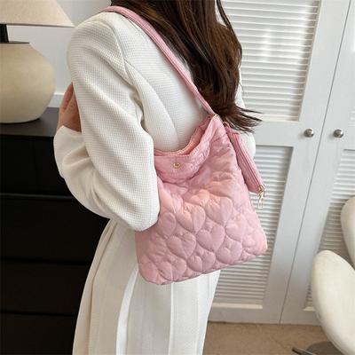 Einfache lässige Umhängetasche Einfache lässige Tasche Damen 2025 Winter neuer Modetrend Große Kapazität Tragetasche