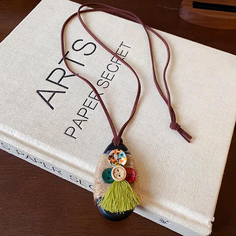 Chinese Zen Style Retro Clavicle Necklace – Elegant, High-End Ethnic Jewelry