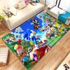 Retro S-Sonic Cartoon Games Living Room Non-Slip Area Rug Soft Carpet for Bedroom Kids Playroom Sofa,Home Decor Doormat Gift