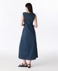 MUSINSA STANDARD WOMAN Women'S Paneled Denim Maxi Dress [Medium Indigo]