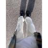 Men's White Straight-Leg Micro-Flare Jeans - Slimming, Leg-Lengthening, High Street Style for Spring/Summer.
