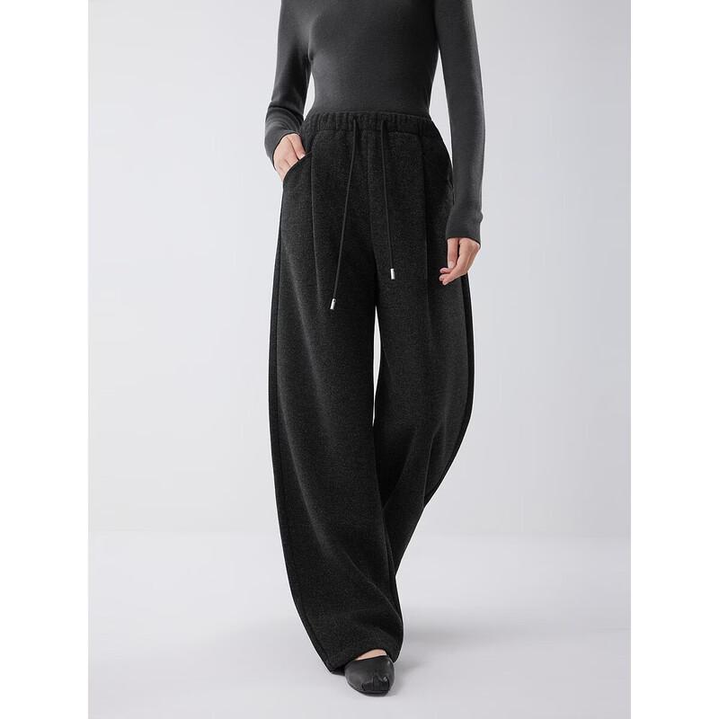 ELLE Women s Brushed Knit Wide-Leg Casual Pants XL