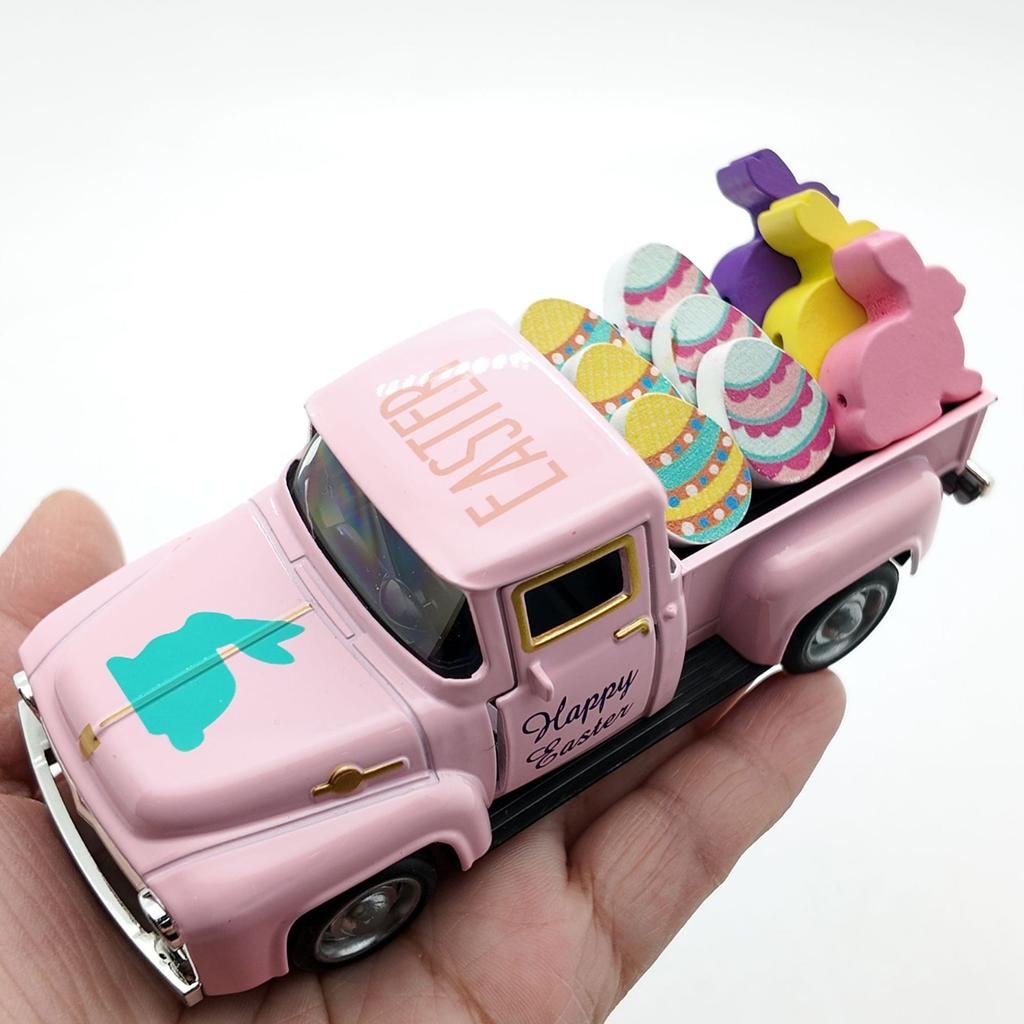 Easter Decorations For Children, Including A Bunny Car Die- Model.