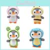 Penguin Plush Toy Keychain Pendant Keyring Stuffed Doll Animal For Car Or Office Decoration