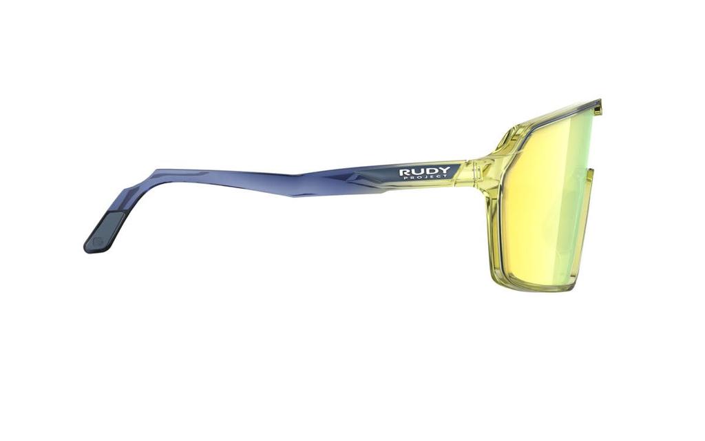Rudy Project SPINSHIELD Sport Sonnenbrille, Kristall Blau Grün Verlauf Gelb, Avio/Apfel Glanz, Multi-Laser Glas, SP720530-0000