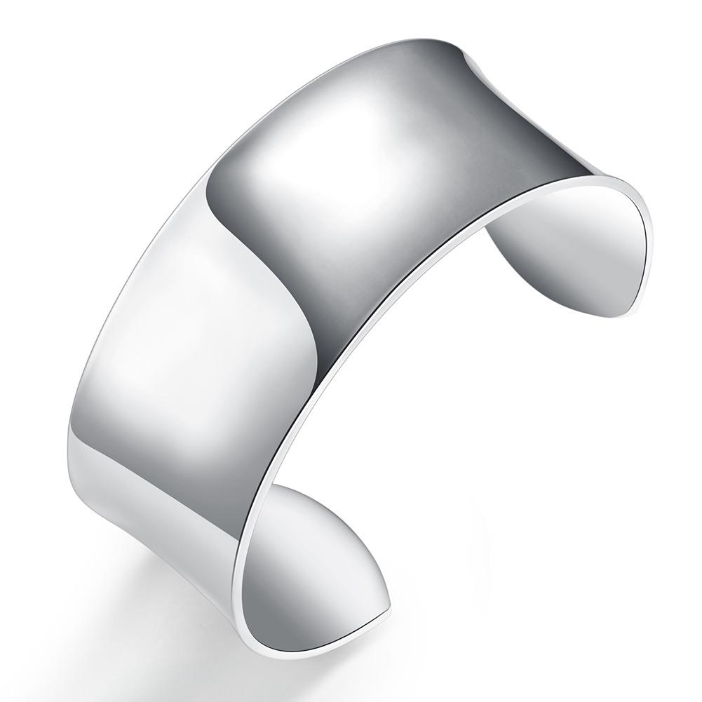 High Quality   Jewelry Bangle Bracelet Simple Round Big Open Bangle Women Men Trendy Jewelry