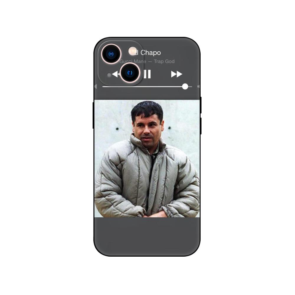 Custodia Nera in TPU per Samsung galaxy M53 M13 M62 A12 A22 A32 A42 A52 A72 4g 5g A20S cover posteriore El Chapo