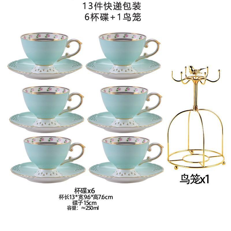 Bone China Coffee Set Ceramic Afternoon Tea Set British Light Luxury Simple Household Modern Ceramic Cup And Saucer Pot