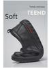 Men's Casual Leather Moccasins: Breathable Cowhide Flats for Middle-Aged and Elderly