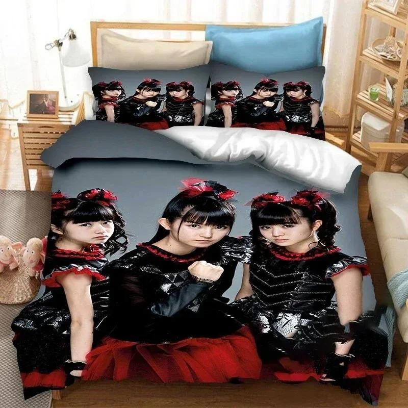 BABYMETAL Rock Bplus Beding Set For Bedrom Soft Modern Bedspreads Comefortable Children Kids Soft Duvet Cover Comfortable Quilt Cover And Pilowcase