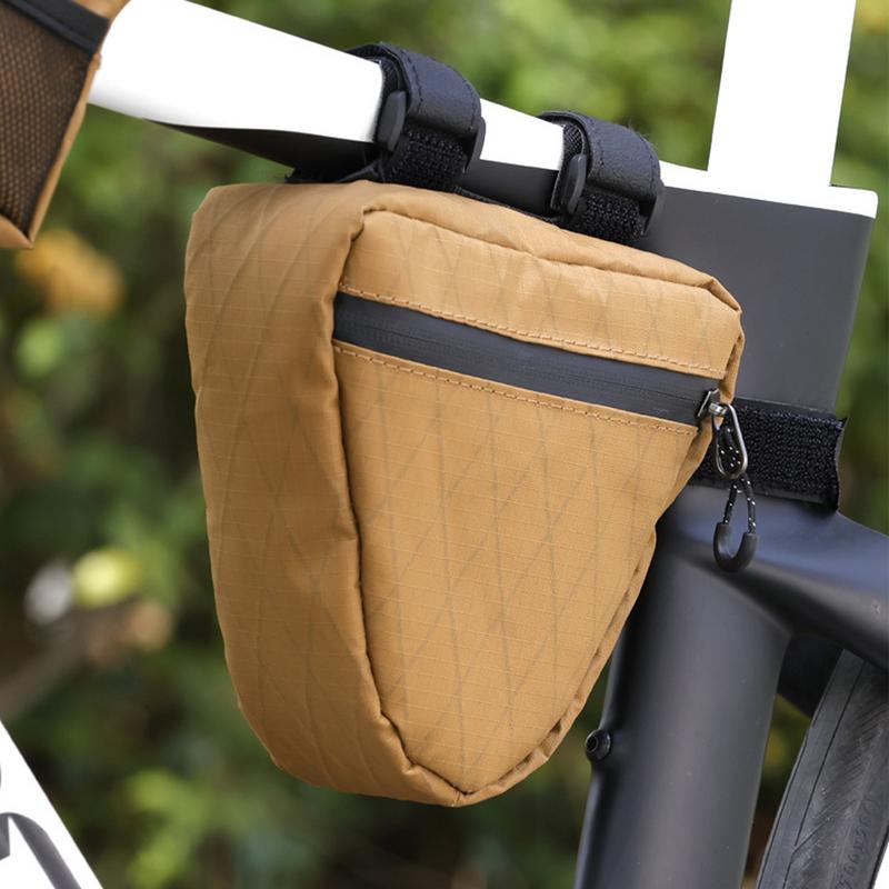 

Frame Bag For Bike Waterproof Triangle Frame Bag 0.9L Triangle Pouch With Side Zipper Repair Kit Storage Cycling Accessories China Mainland