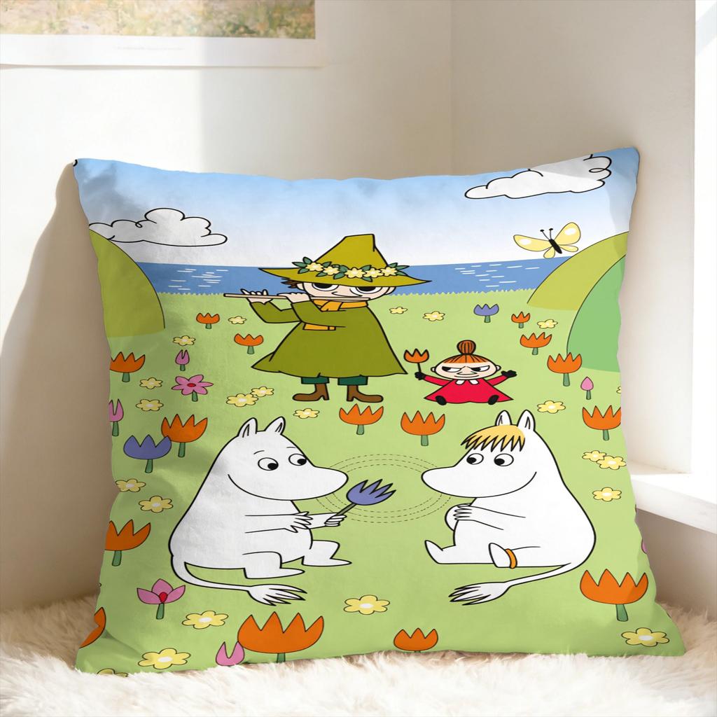 Cute M-Moomins Pillow Cover Soft Cushion Cover Funny Pillow Case For Wedding Party Home Decor