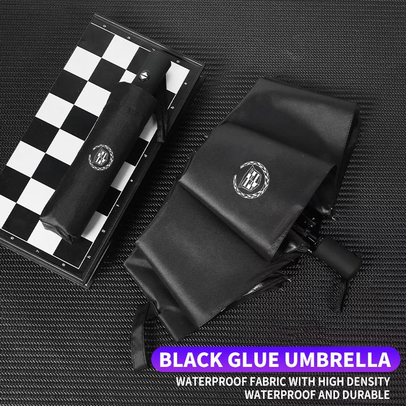 Car Model LOGO Umbrella Auto Anti-UV Accessories for Cadillac DTS ATS CTS SRX Escalade XTS XT5 Tiburon BLS Deville Seville