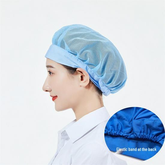 Unisex Verstellbare Atmungsaktive Staubdichte Kappe für Köche und Lebensmittelwerkstätten
