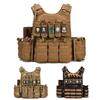 Lightweight Tactical Quick Release MOLLE Plate Carrier Vest - CP