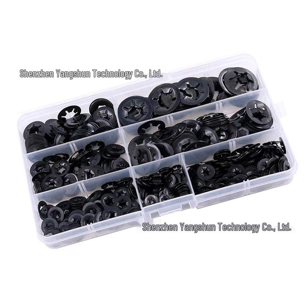 260-Piece Manganese Steel Retaining Ring Set (M3-M12)