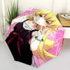 1 szt. Parasol Zewnętrzny z Postacią z Anime - Automatyczne Otwieranie/Zamykanie - Przenośna Konstrukcja 3-Zkładana - Żelazny Stelaż 8 Żebrowy - Idealny Prezent dla Fanów, Podróżników,