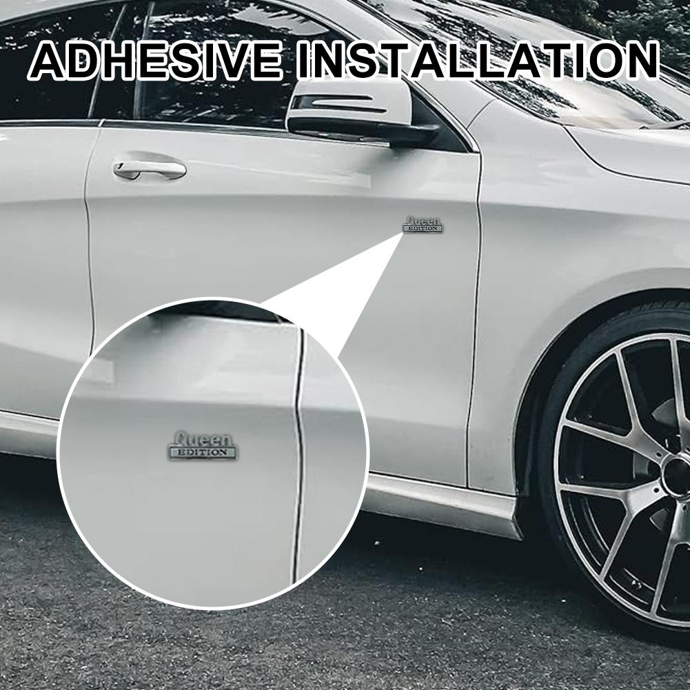 3D Queen EDITION Emblem Funny Sticker for Car Truck Spare Door for Universal Vehicle SUV, Motorcycle