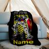 Personalized Custom Name Blanket - Gundam Print Design,Blanket for Sofa,Bed,Travel,Camping - Soft and Warm, Great Gift