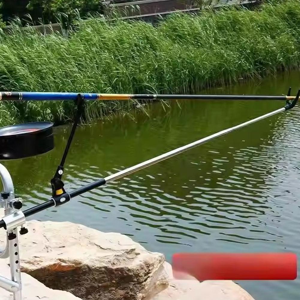 Stainless Steel Thickened Shrinkage Fishing Rod Bracket For Angling Dual Tool Outdoor Use Acces J4B8