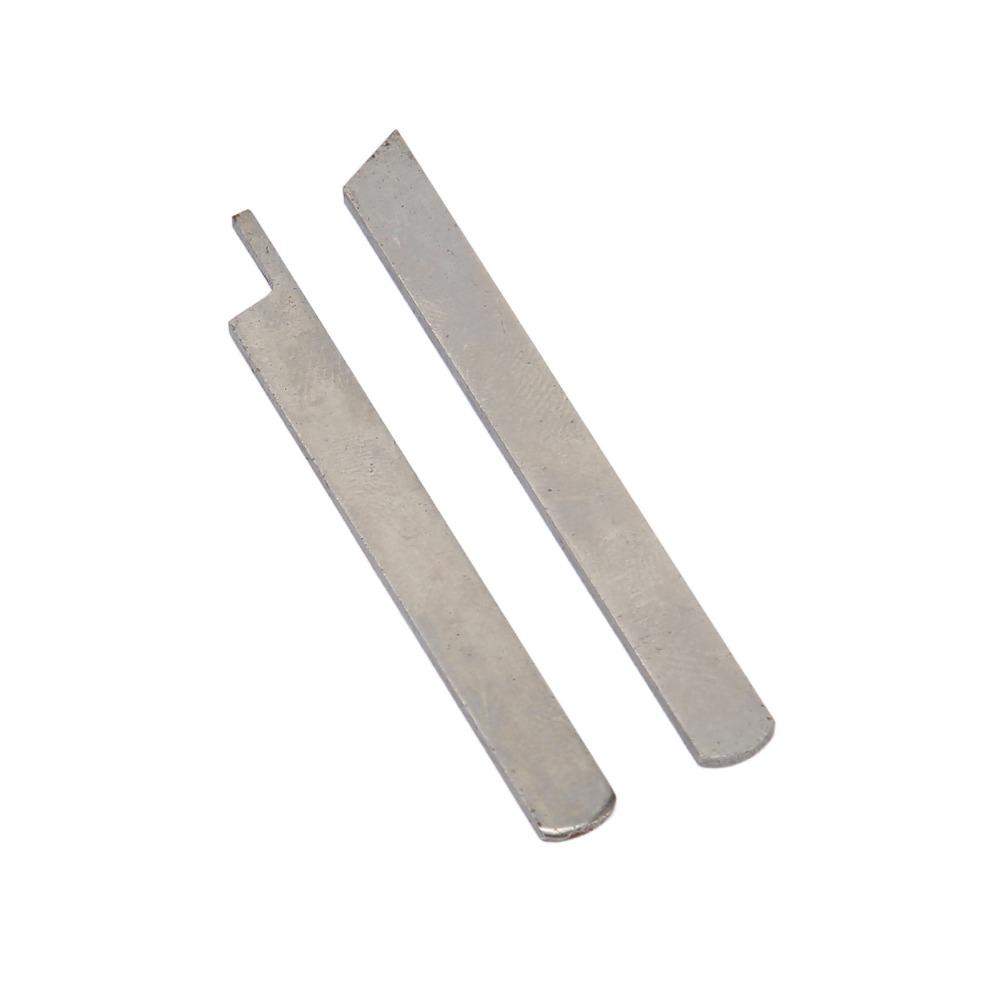 2pcs High Strength Carbon Steel Upper Lower Knives Durable Overlock Blade Household