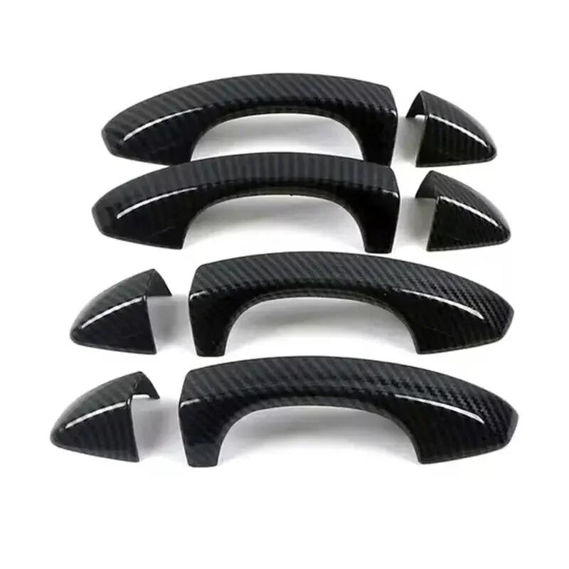 For VW Golf 7 MK7 MK7.5 2014- Car Smart Door Handle Cover Sticker Moulding Trim Exterior Protective Decor Accessories
