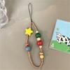 Ins Süß Niedlich Glänzend Stern Bunt Handyhülle Anhänger Kette Armband Handgelenk Trendiger Anhänger Für iPhone Samsung Universelles Zubehör